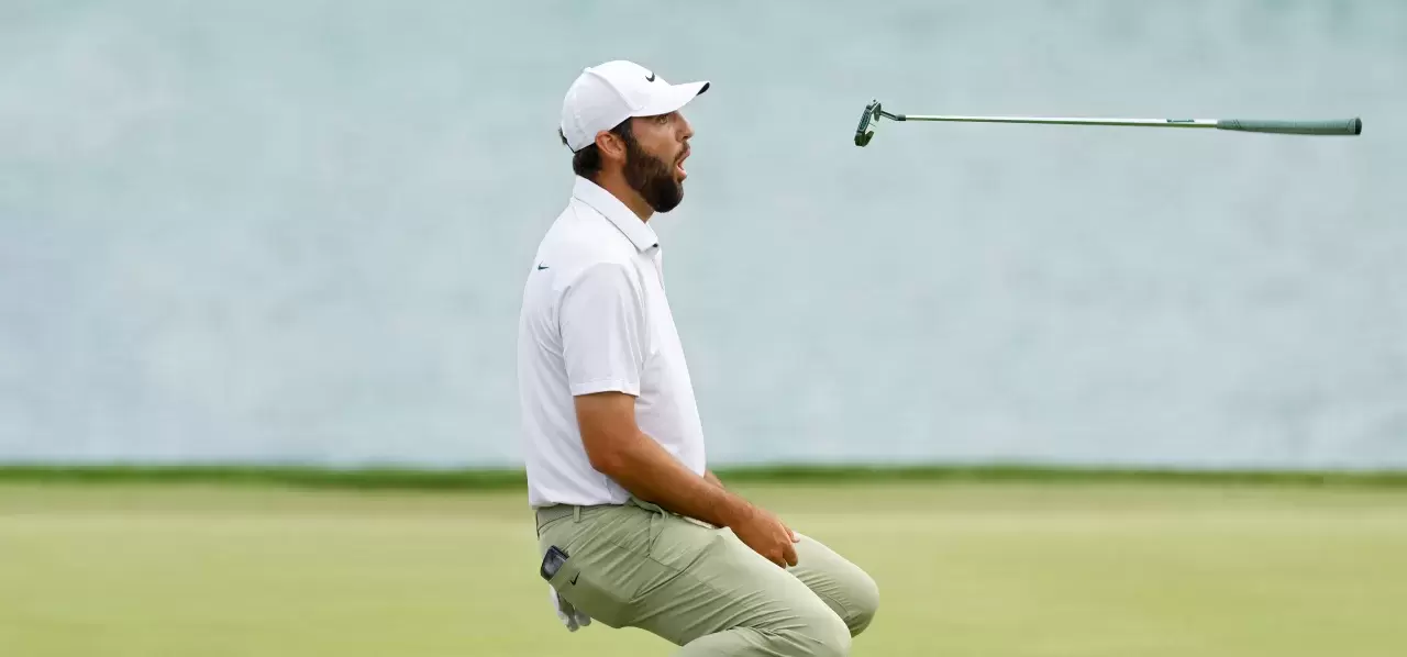 Scottie Scheffler THE PLAYERS Championship at TPC Sawgrass on March 17 2024 in Ponte Vedra Beach, Florida Photo Getty