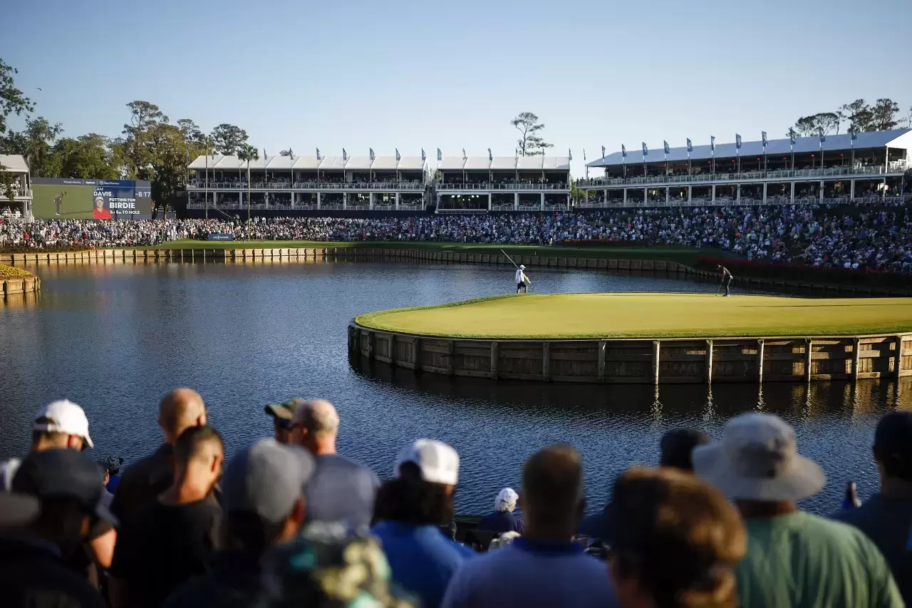 THE PLAYERS Championship on the Stadium Course at TPC Sawgrass 17th green