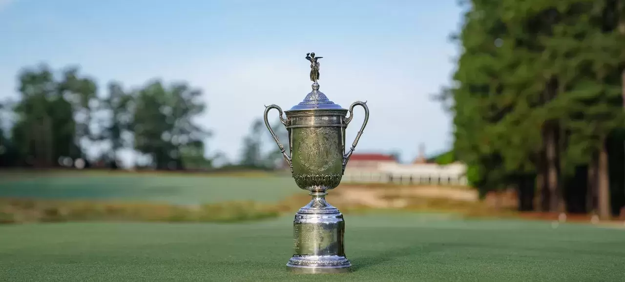 2024 US Open Championship Pinehurst trophy.