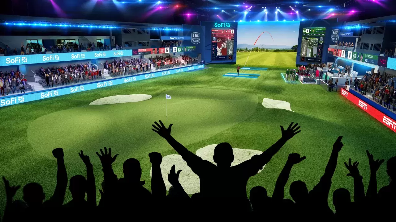 Sechs Teams je vier Spieler: Die TGL startet am 7. Januar im SoFi Center in Florida. © TGL