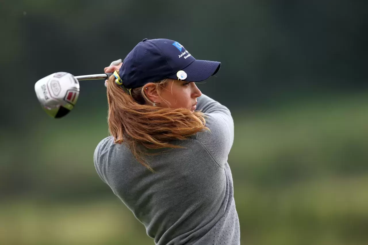 Isabella Deilert of the European team in action during the second day of play at the Junior Ryder Cup at Gleneagles on September 28 2010