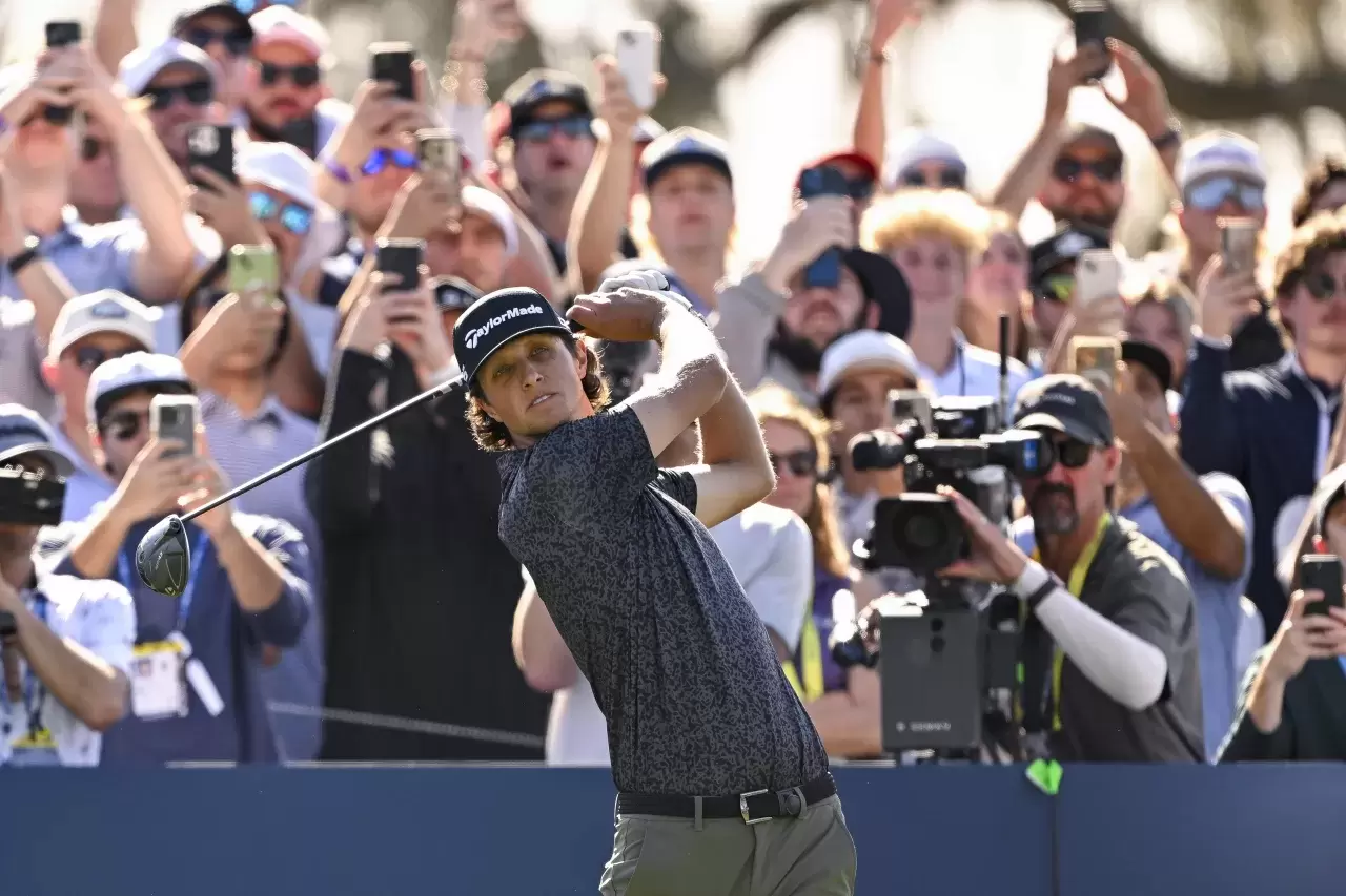Grant Horvat hits a tee shot on the 10th hole during the Creator Classic prior to THE PLAYERS Championship 2025 at TPC Sawgrass on March 12, 2025 in Ponte Vedra Beach, Florida