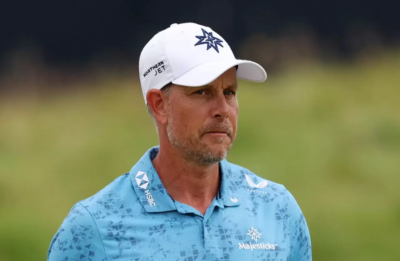 Henrik Stenson of Sweden on the 17th hole during Day Three of The 153rd Open Championship at Royal Portrush Golf Club on July 19, 2025 in Portrush, Northern Ireland