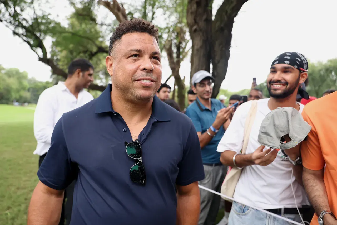 NEW DELHI, INDIA - OCTOBER 15 Ronaldo Luis Nazario de Lima attends on day one of the DP World India Championship at Delhi Golf Club on October 15, 2026 in New Delhi, India. (Photo by Luke WalkerGetty images)
